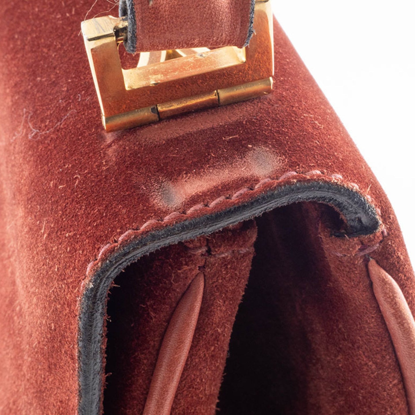 Gucci Brown Suede Handbag ( )