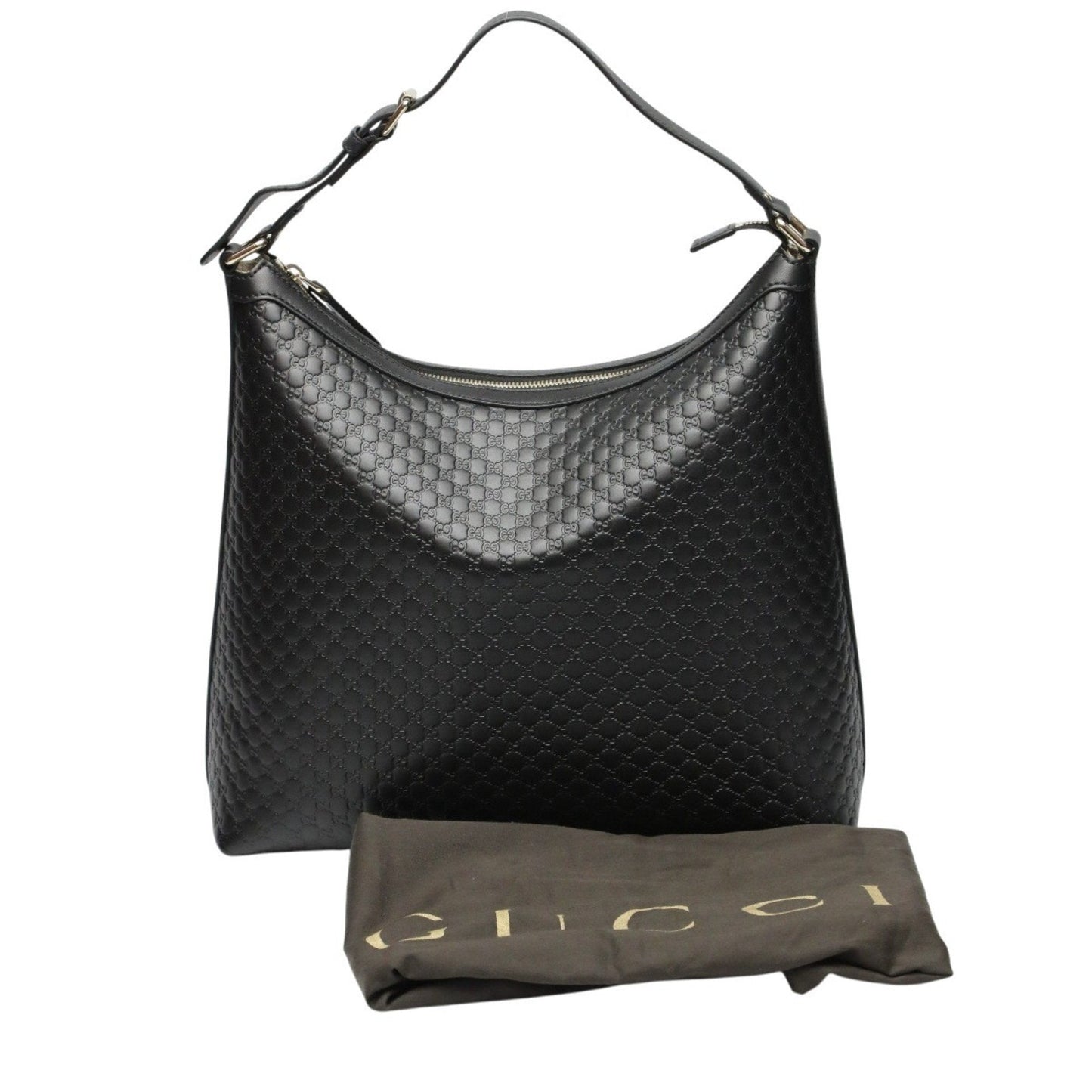 Gucci Black Leather Shoulder Bag ( )