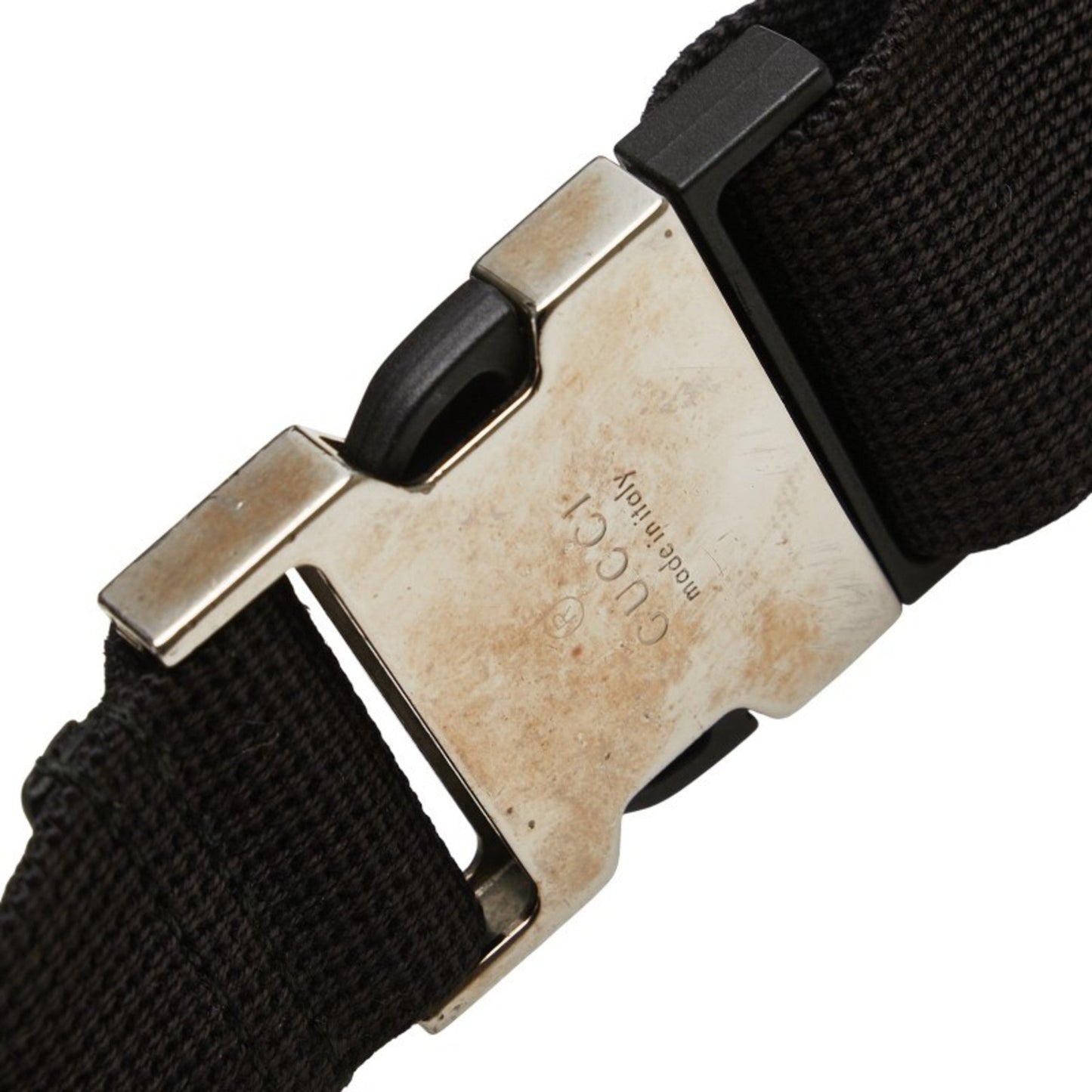Gucci Abbey Black Multi-Color Canvas Sling Bag ( )
