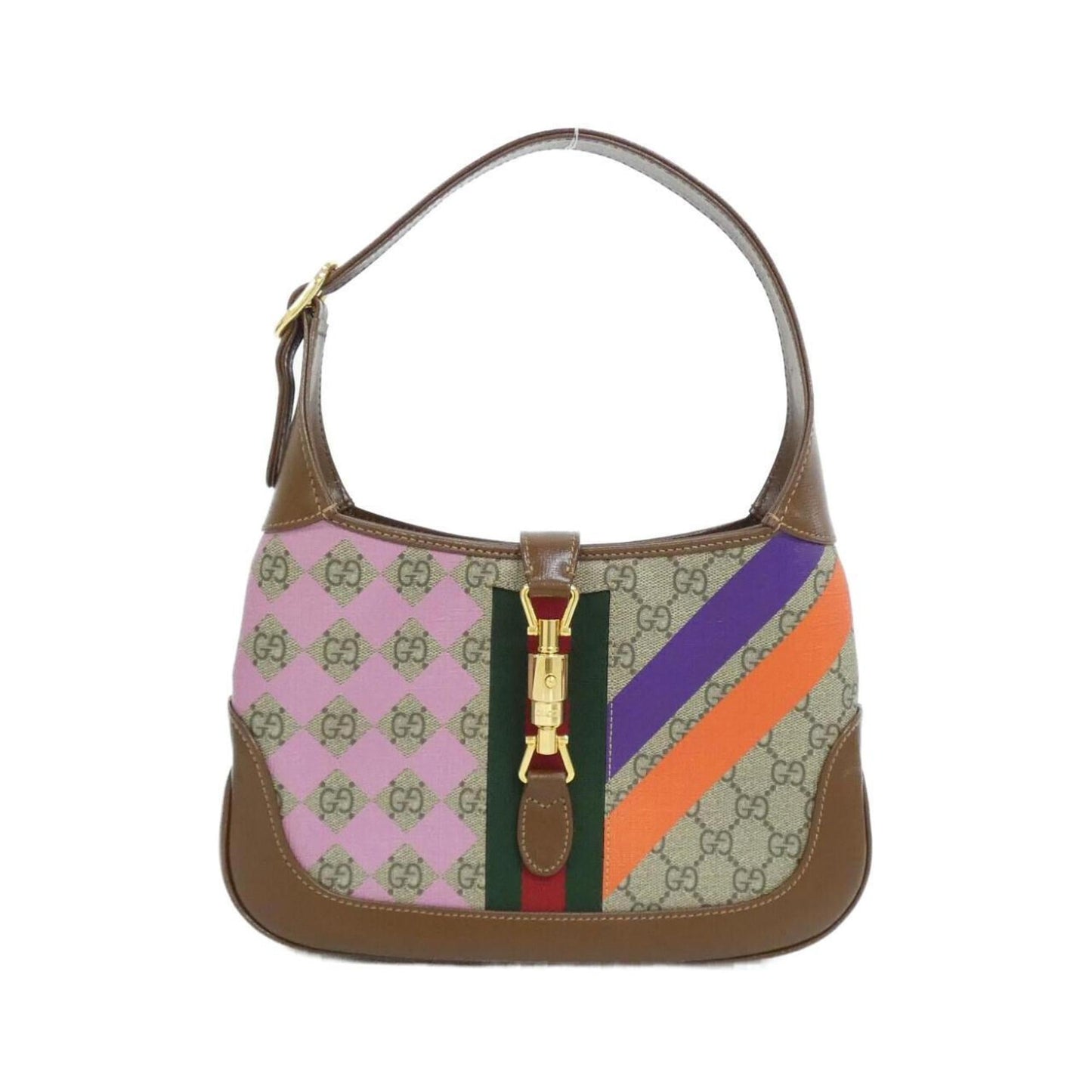 Gucci Beige Multi-Color Gg Supreme Shoulder Bag ( )