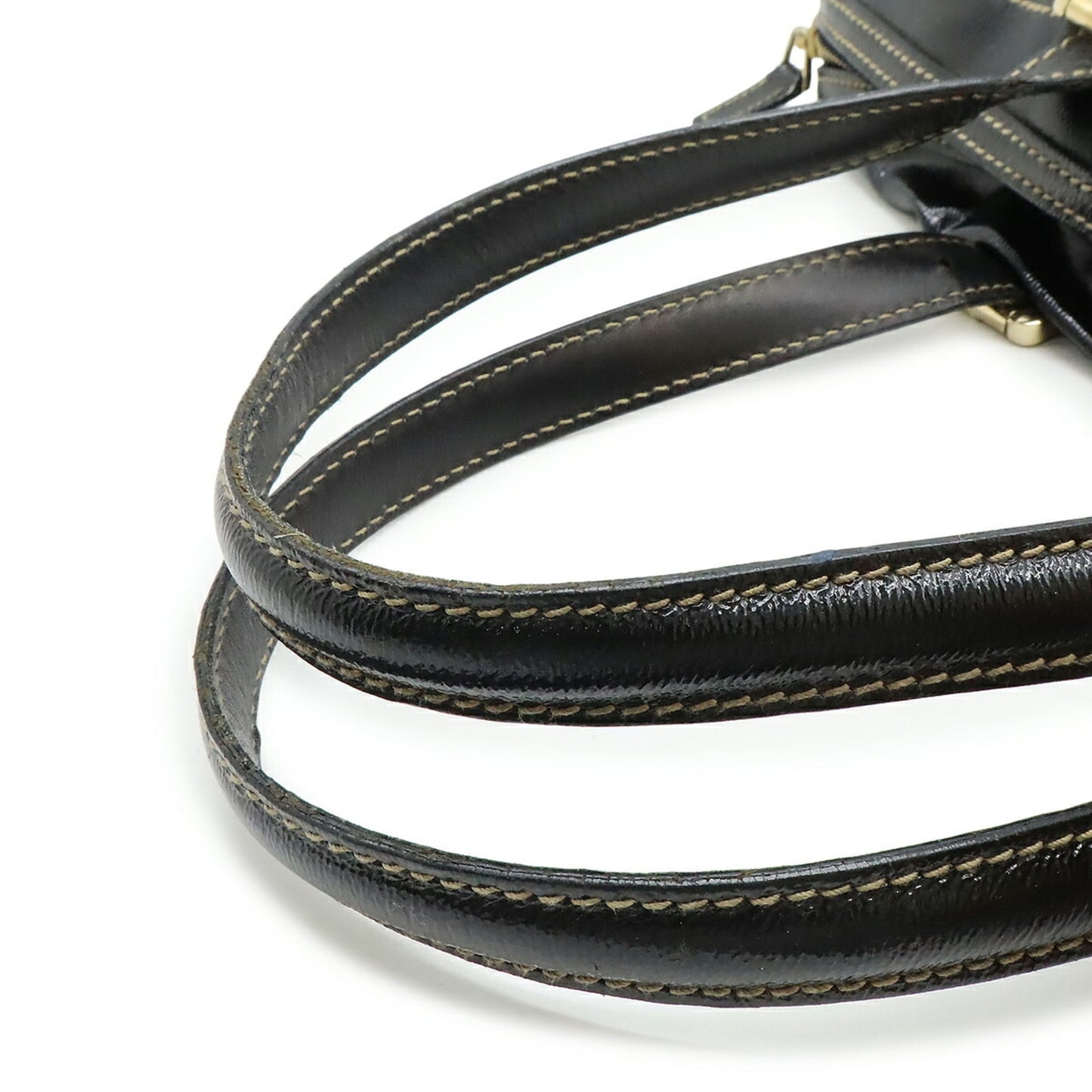Gucci Black Coated Canvas Handbag ( )