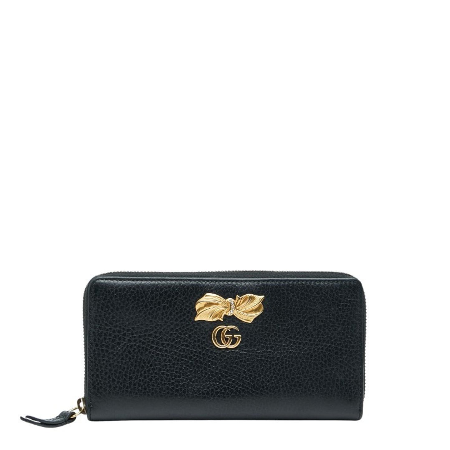Gucci Black Leather Long Wallet (Bi-Fold) ( )