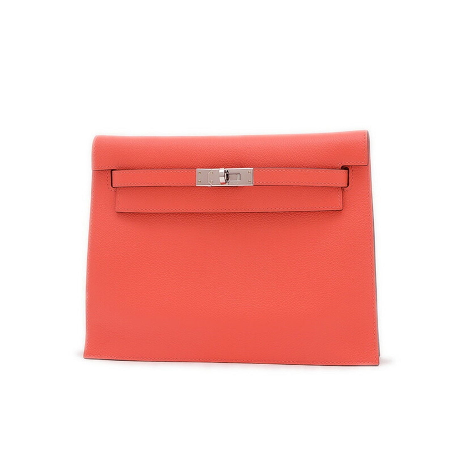 Hermes Orange Handbag Pochette Shoulder Bag ( )