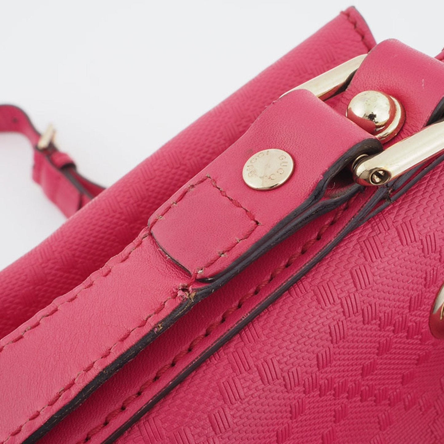Gucci Pink Leather Shoulder Bag ( )