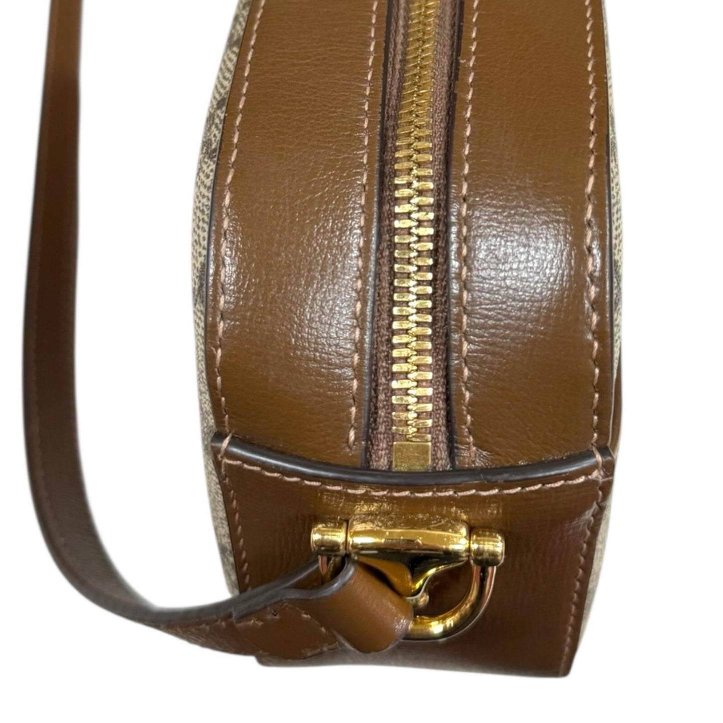 Gucci Horsebit Brown Gg Supreme Shoulder Bag ( )