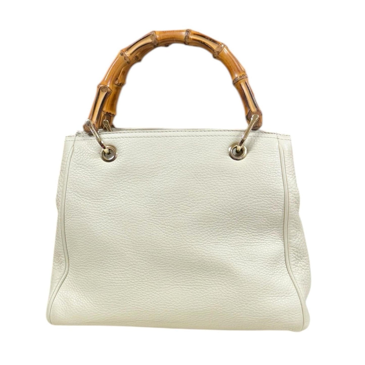 Gucci Ivory White Bamboo Shoulder Bag ( )