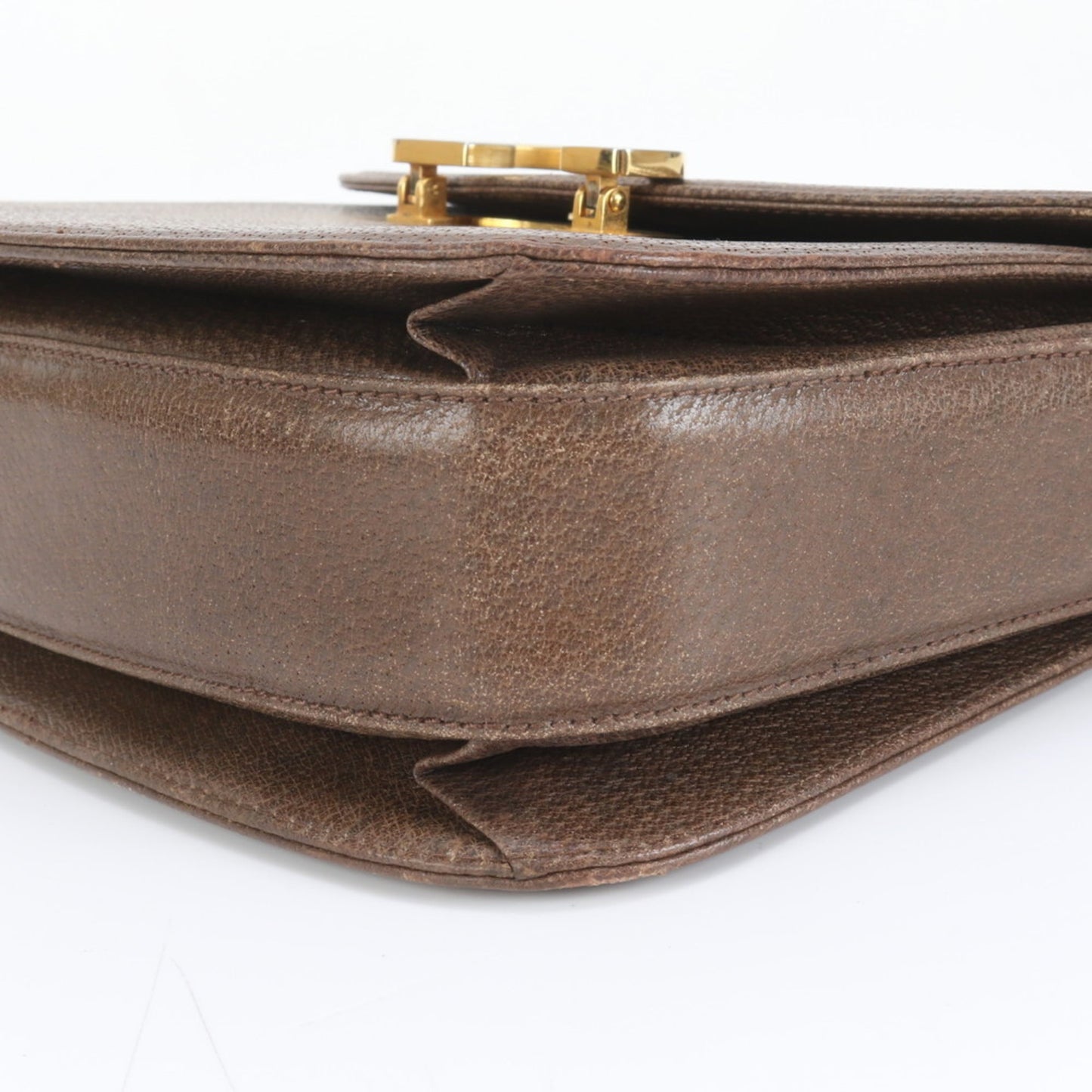 Gucci Brown Leather Shoulder Bag ( )
