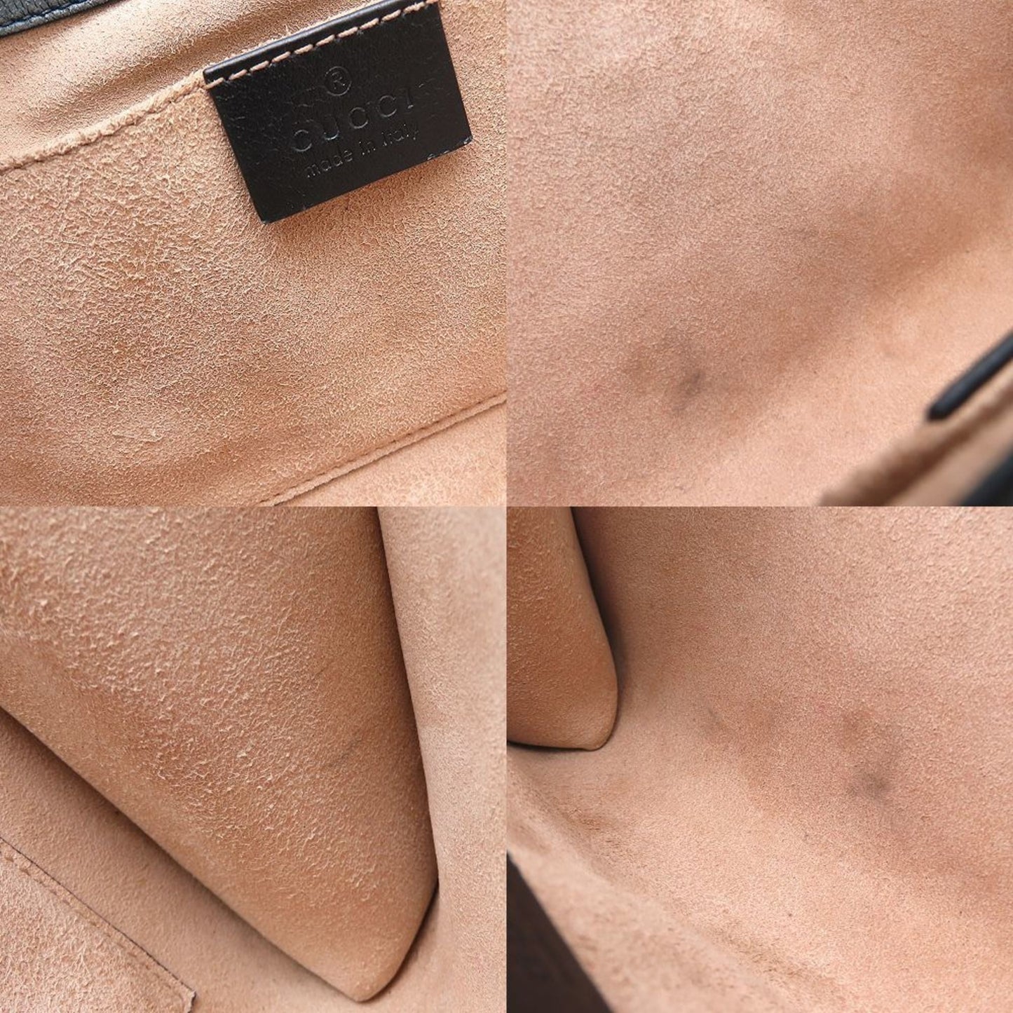 Gucci Black Leather Shoulder Bag ( )