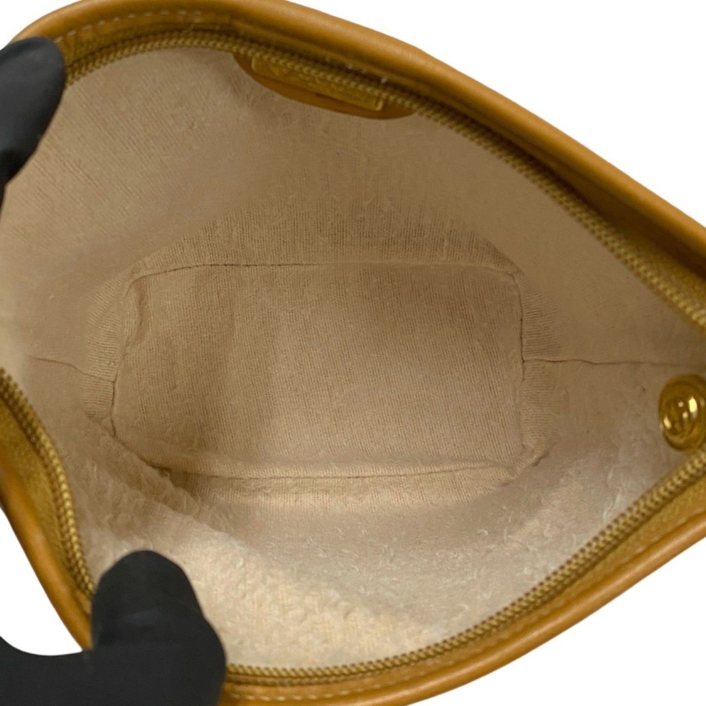 Gucci Brown Camel Leather Pvc Pochette Shoulder Bag ( )