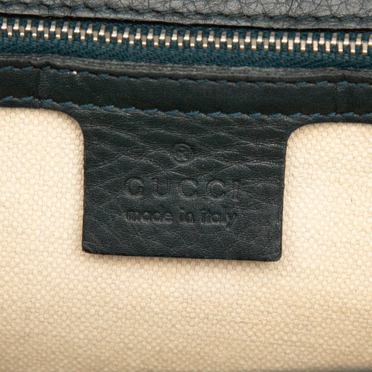Gucci Green Leather Handbag Shoulder Bag ( )