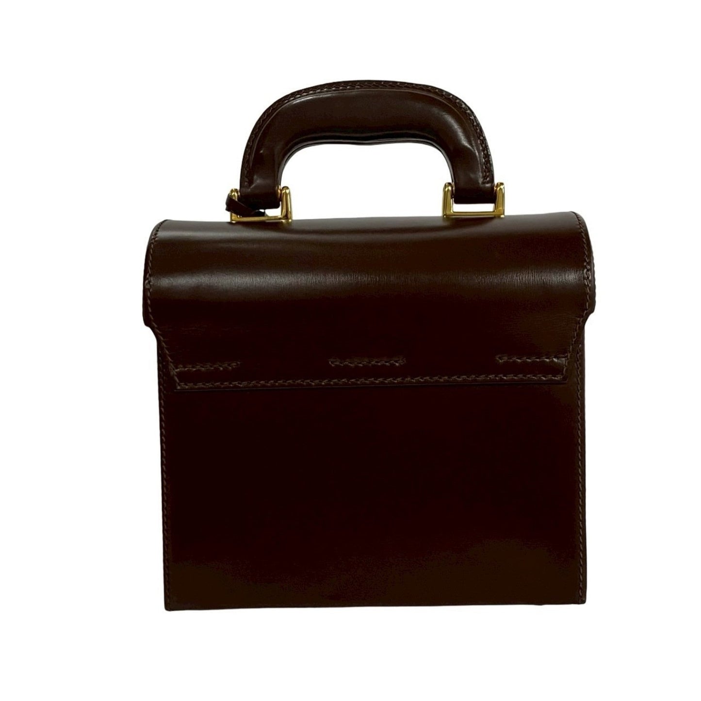 Gucci Brown Leather Handbag Tote Bag ( )