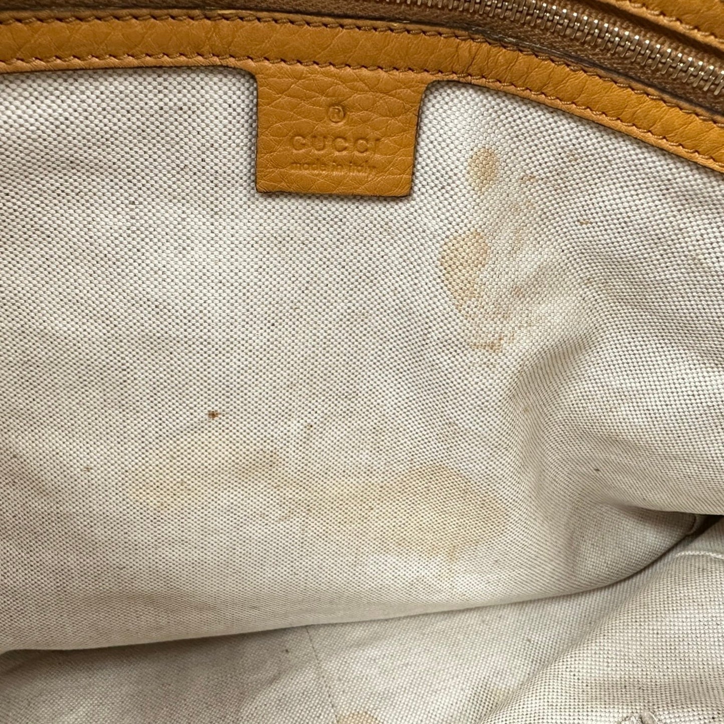 Gucci Yellow Leather Tote Bag ( )