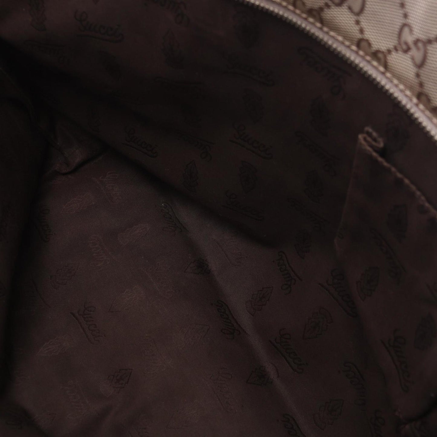 Gucci Gg ImprimÃ© Brown Pvc Coated Canvas Leather Tote Bag ( )