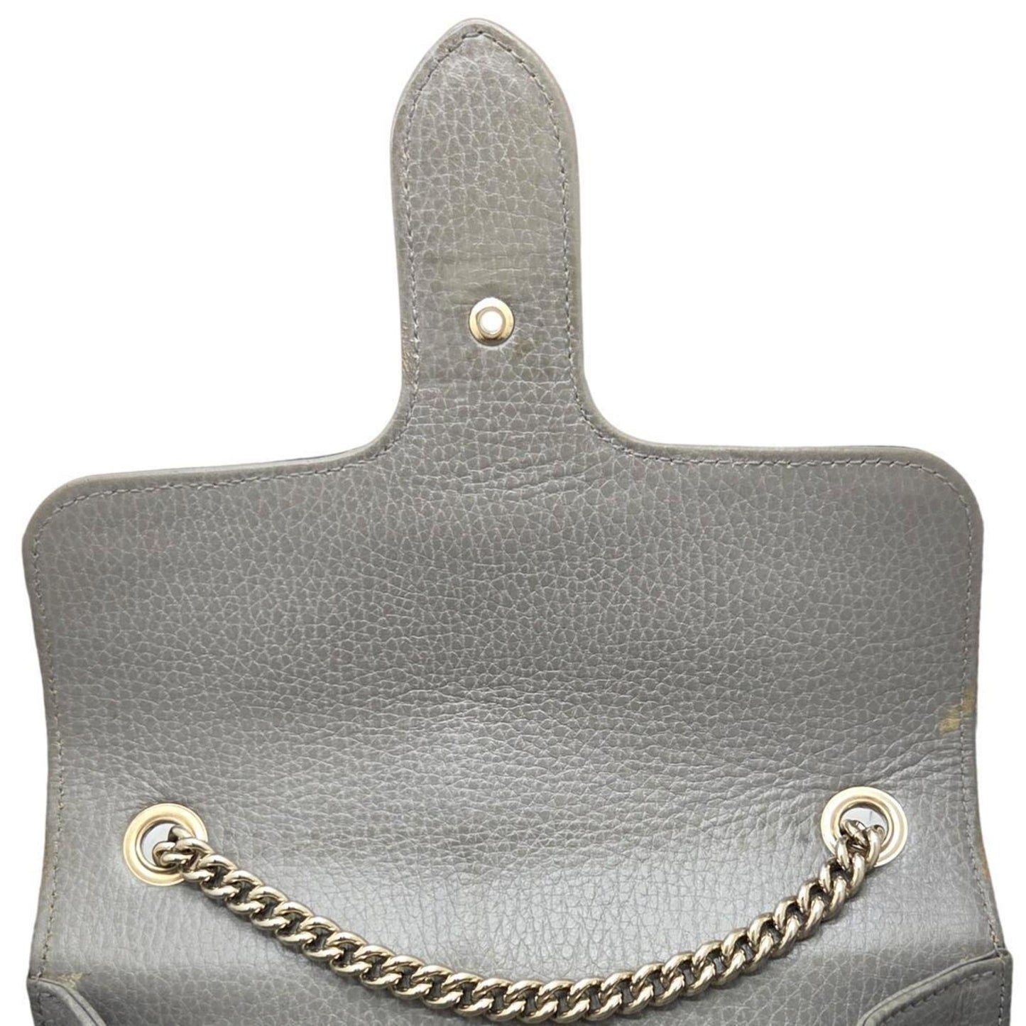 Gucci Gray Leather Shoulder Bag ( )