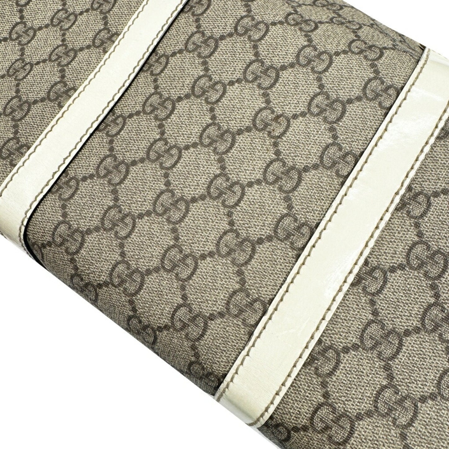 Gucci Gray Gg Supreme Boston Bag Handbag ( )
