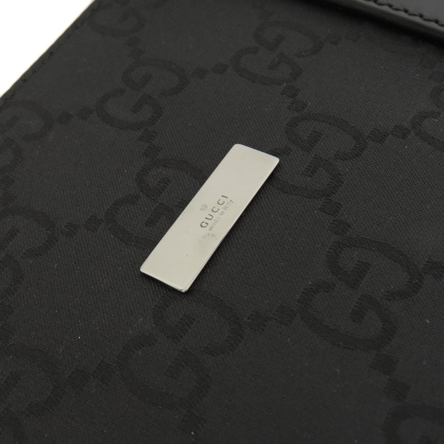 Gucci Black Nylon Canvas Briefcase Handbag ( )