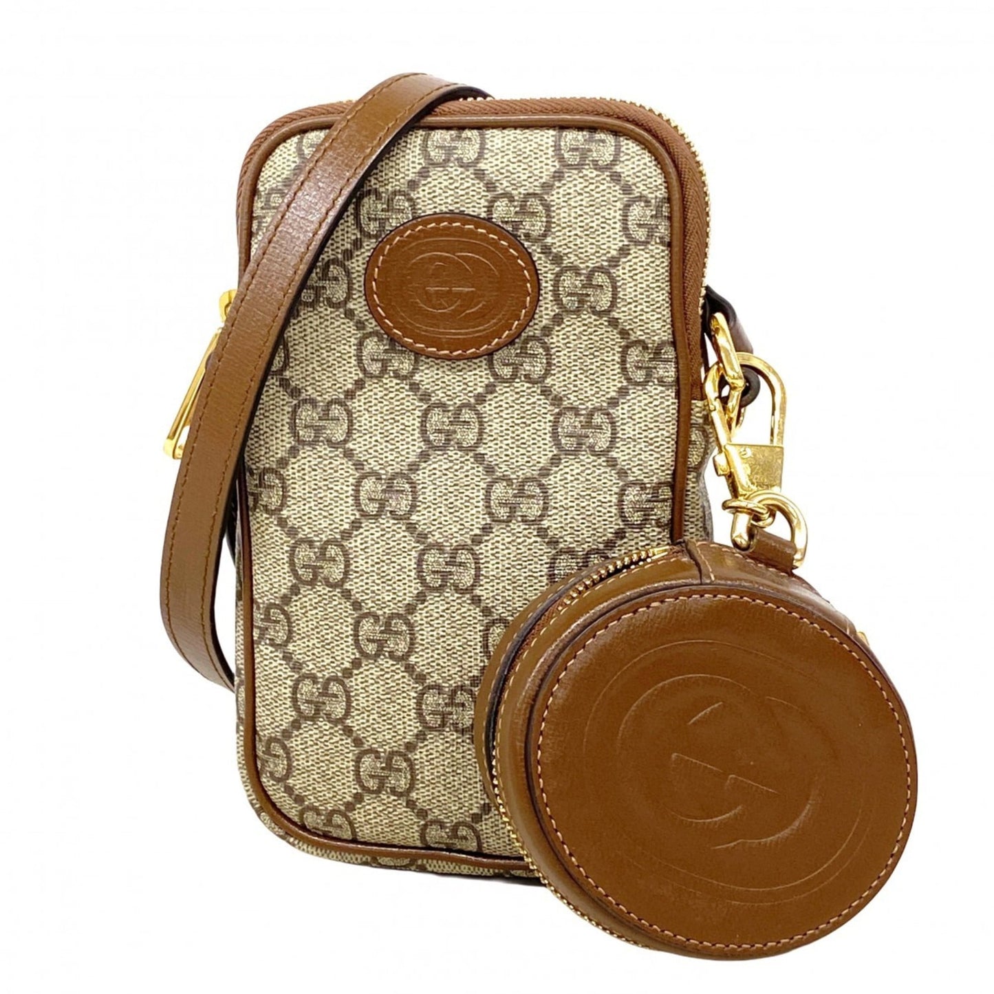 Gucci Brown Pvc Shoulder Bag ( )