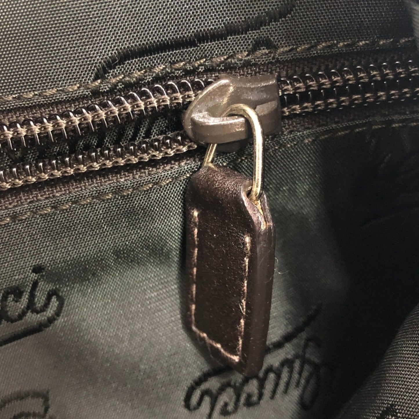 Gucci Brown Leather Handbag Tote Bag ( )