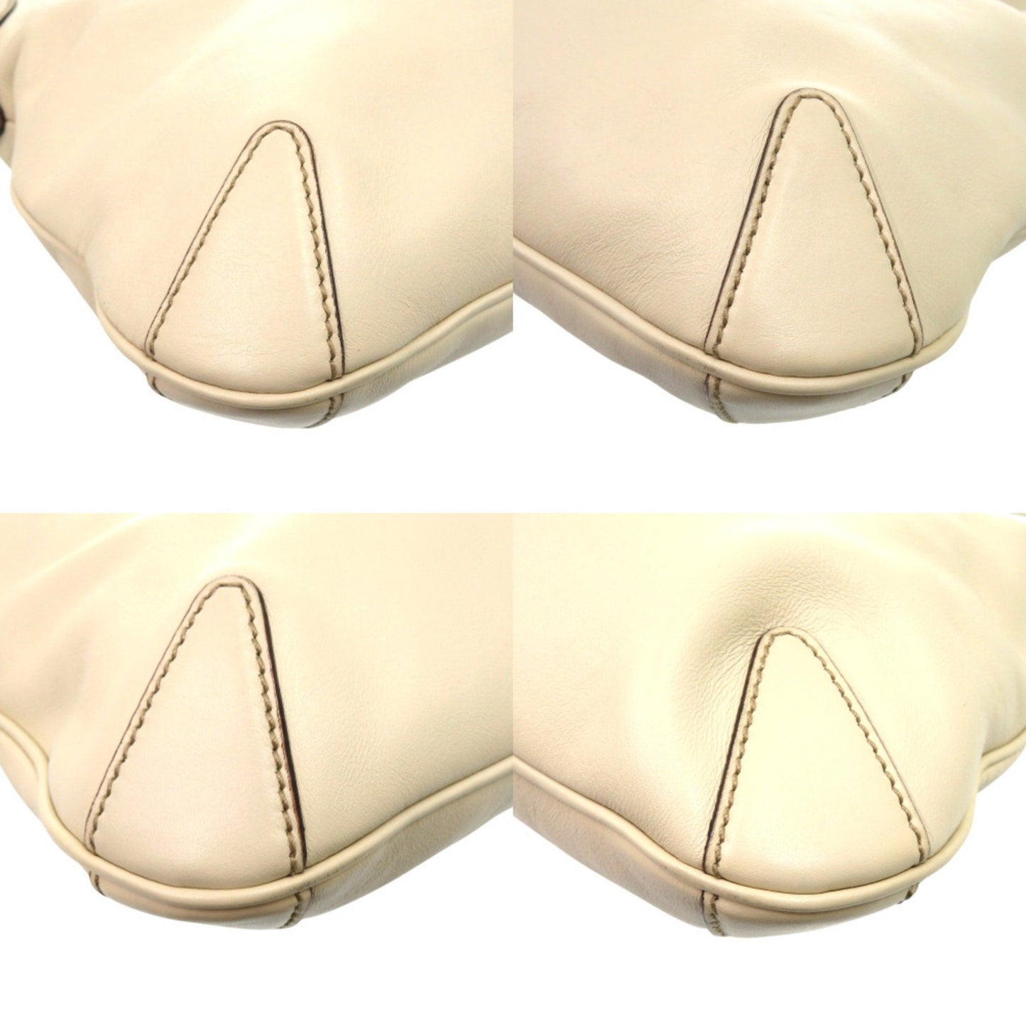 Gucci Ivory Leather Shoulder Bag ( )