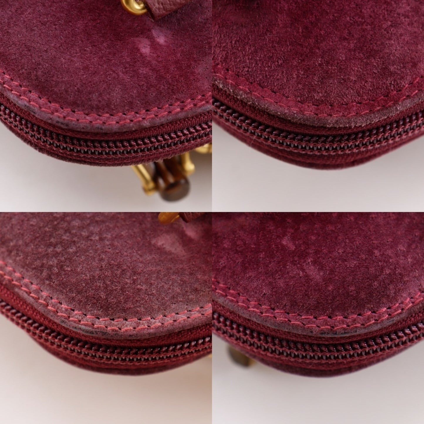 Gucci Purple Suede Handbag ( )