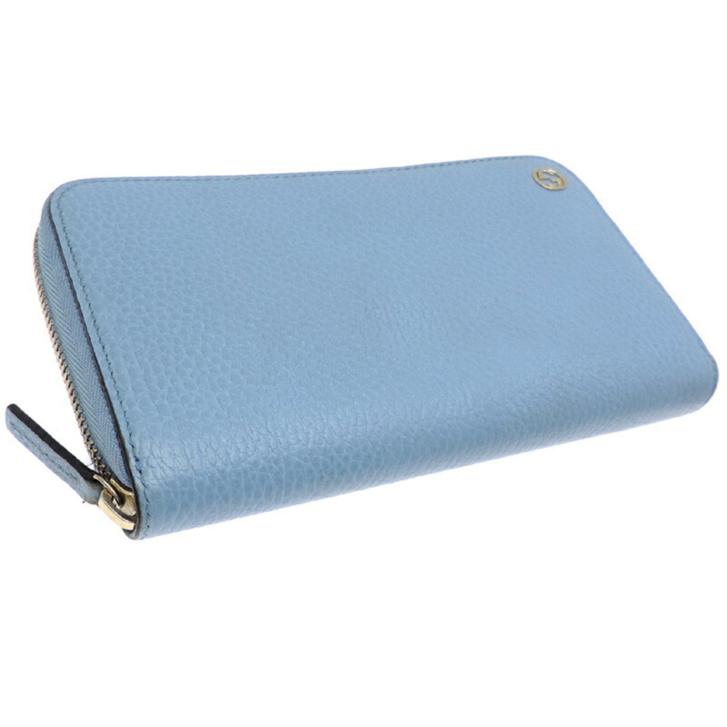 Gucci Sky Blue Leather Long Wallet (Bi-Fold) ( )