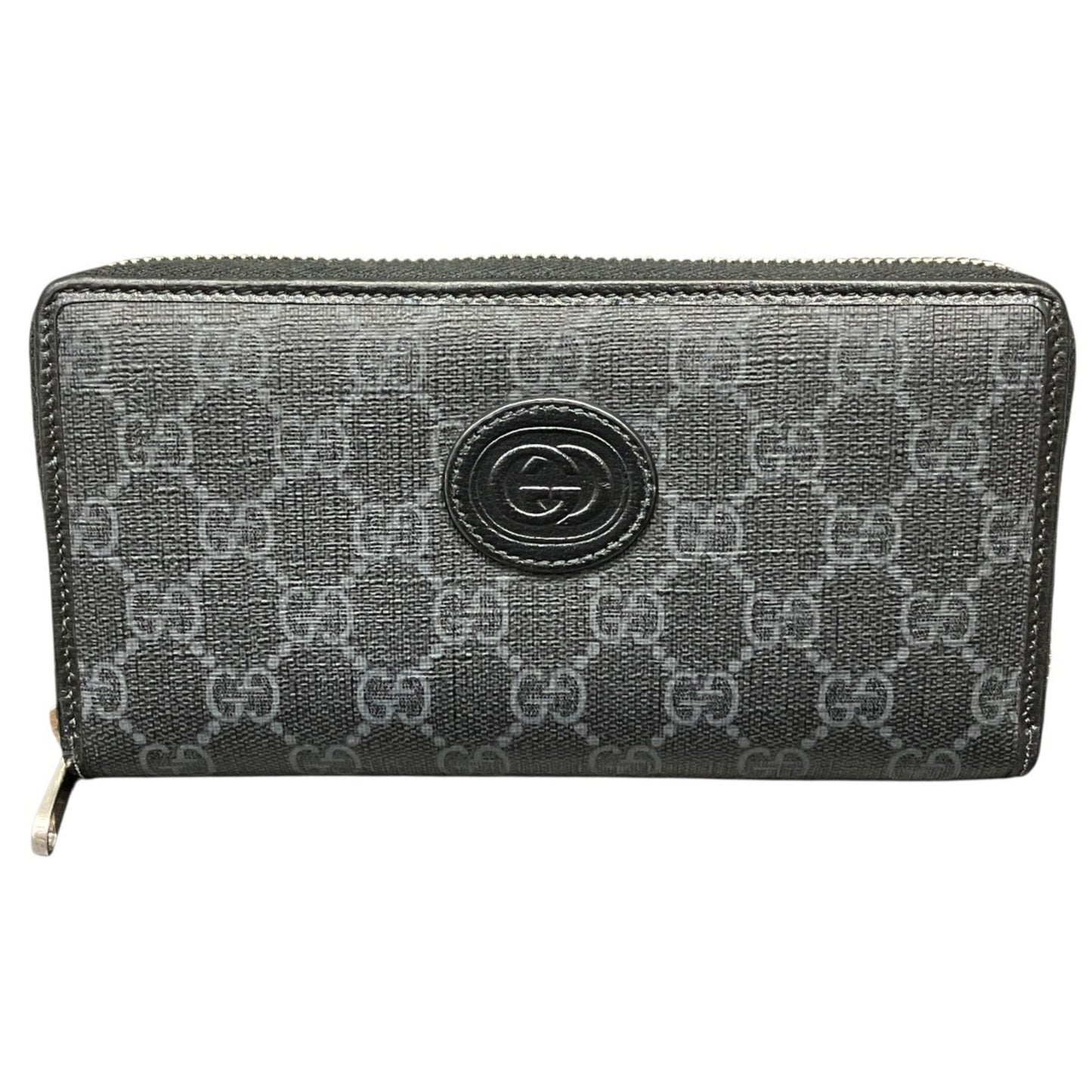 Gucci Black Gg Supreme Long Wallet (Bi-Fold) ( )