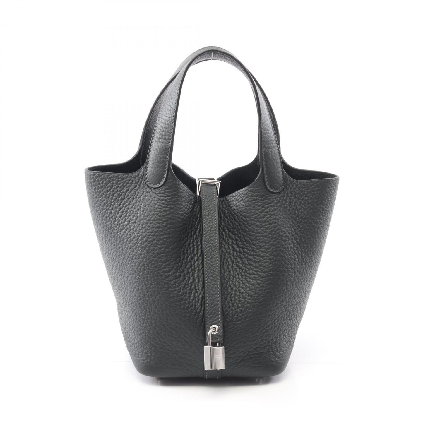 Hermes Green Taurillon Clemence Leather Leather Handbag ( )