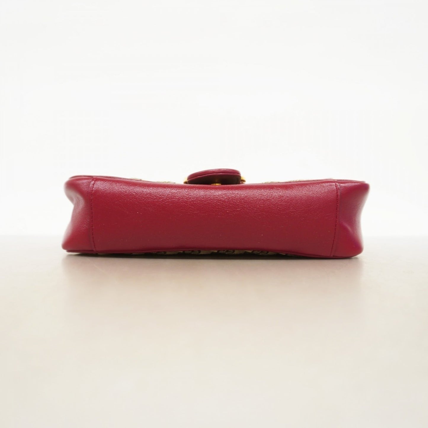 Gucci Brown Red Color Canvas Shoulder Bag ( )