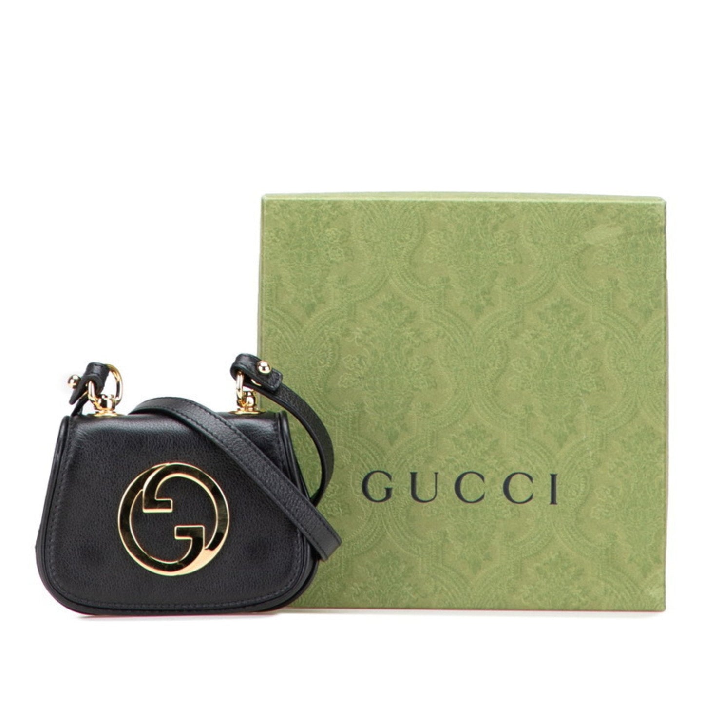 Gucci Black Leather Shoulder Bag ( )