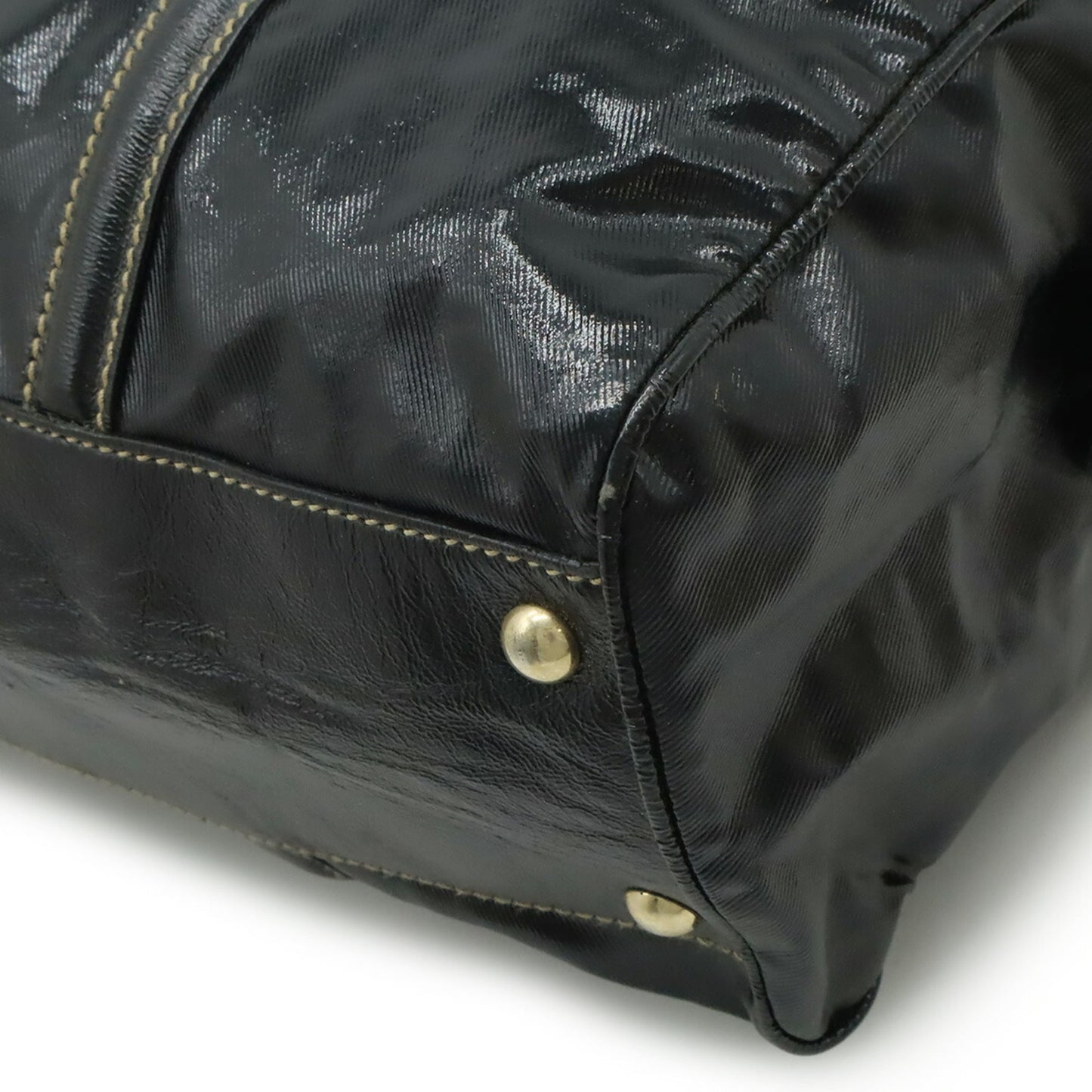Gucci Black Coated Canvas Handbag ( )
