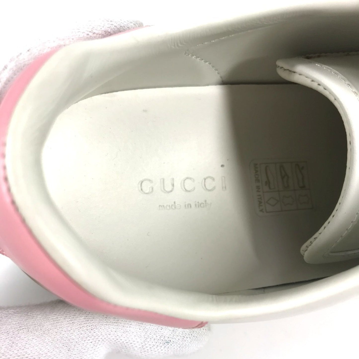 Gucci Pink White Sneakers ( )