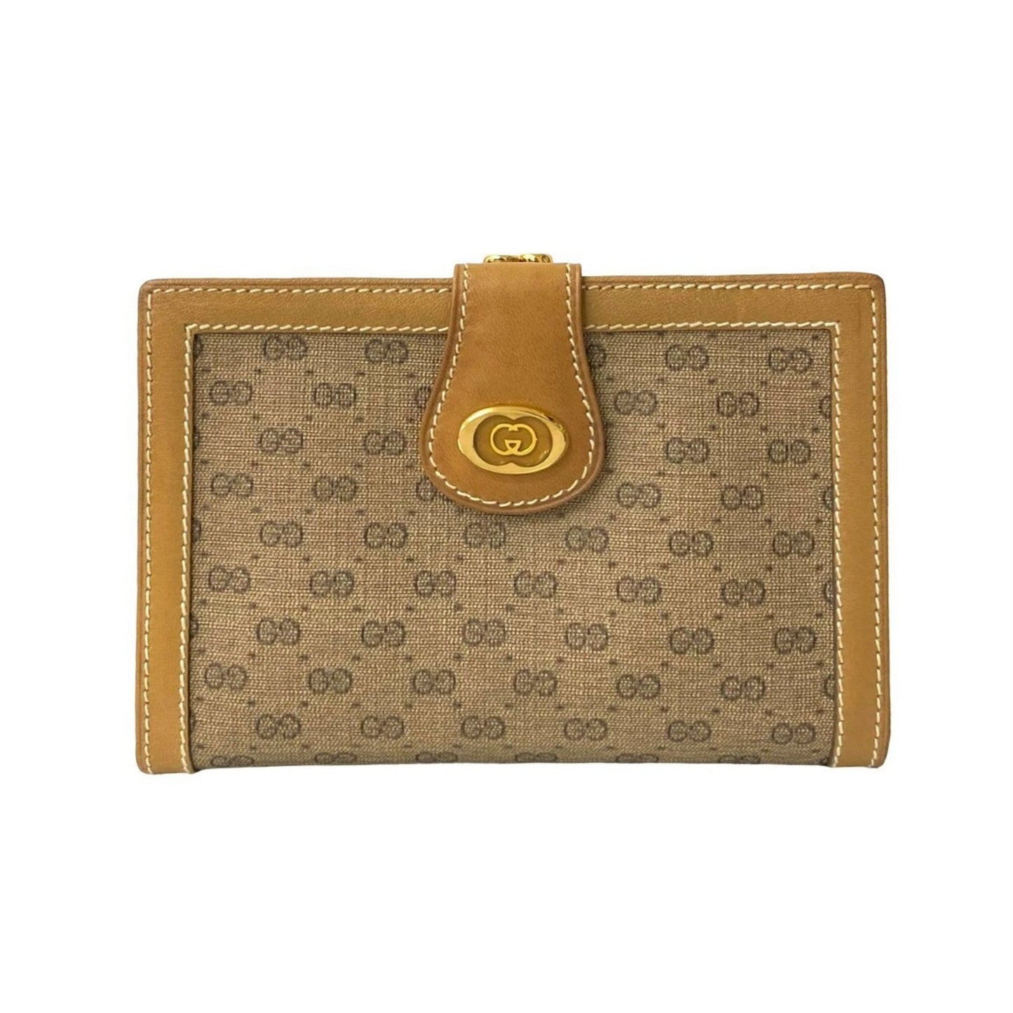 Gucci Brown Leather Pvc Wallet (Bi-Fold) ( )