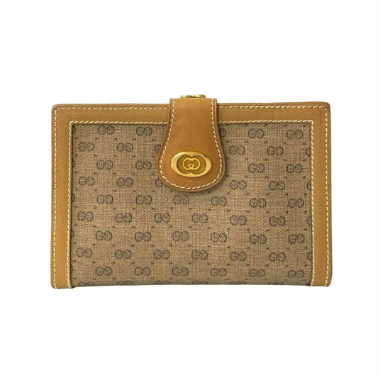 Gucci Brown Leather Pvc Wallet (Bi-Fold) ( )