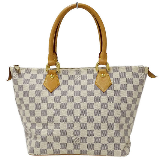 Louis Vuitton Bag Damier Azul Ladies Tote Handbag Saleya PM White Gray