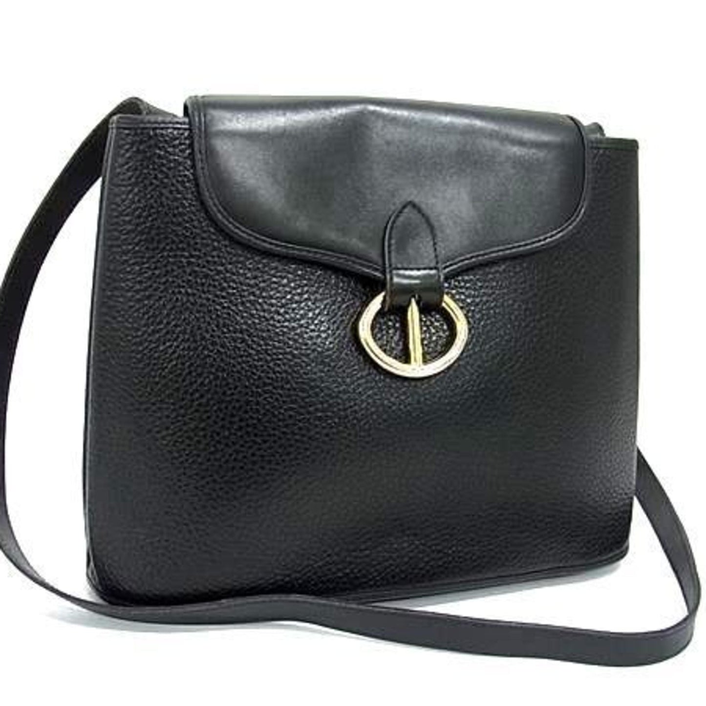 Christian Dior Black Leather Shoulder Bag ()