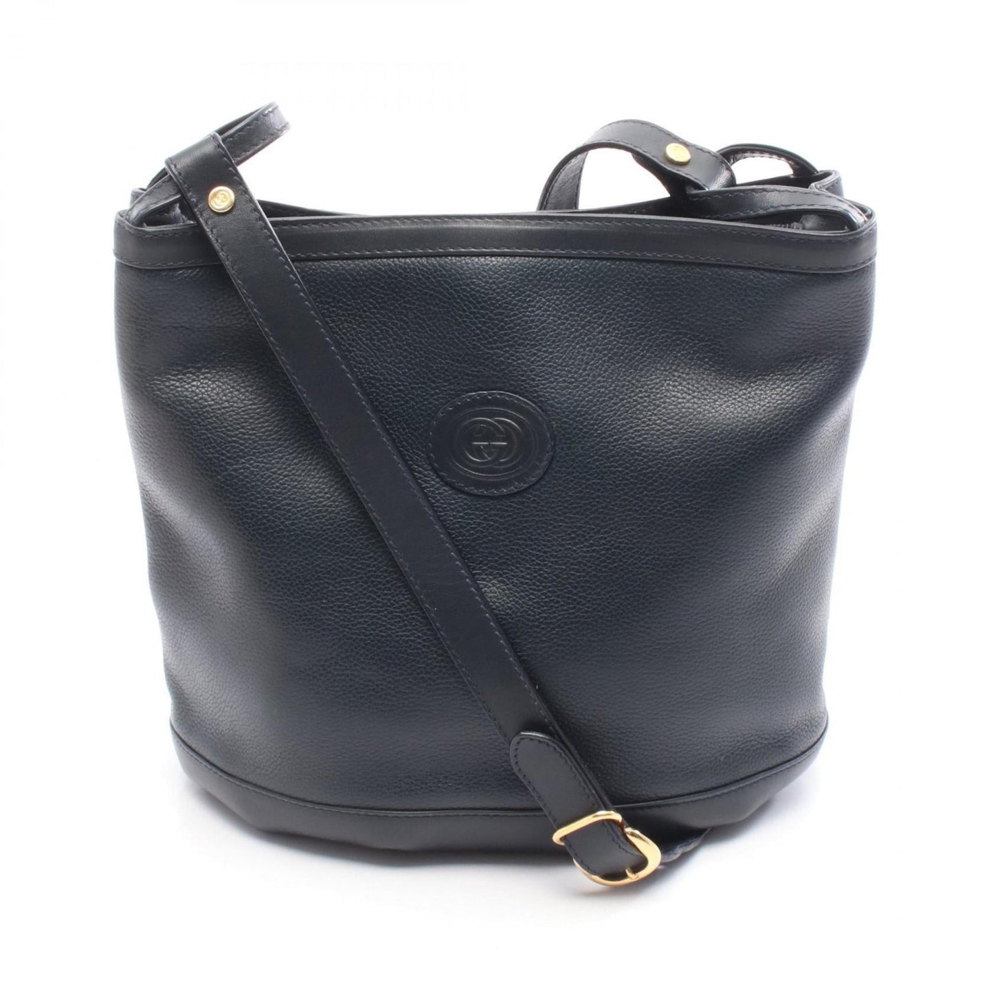 Gucci Navy Leather Shoulder Bag ( )
