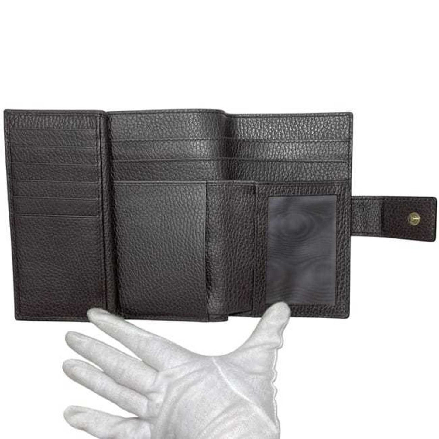 Gucci Brown Leather Wallet (Tri-Fold) ( )