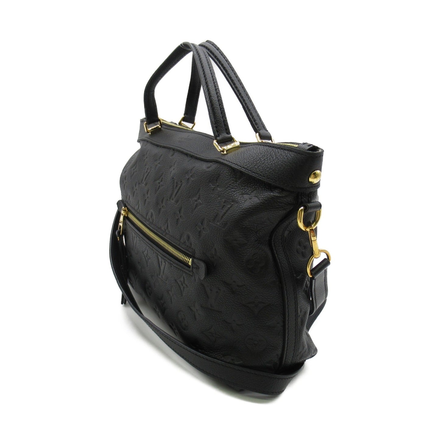 LOUIS VUITTON Bastille PM Shoulder Bag Black Black Monogram empreinte leather M41162