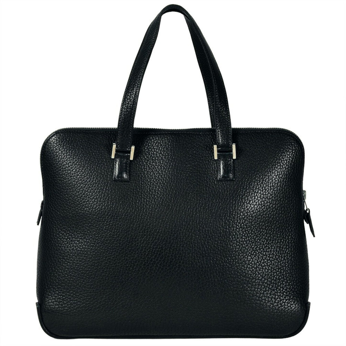 Hermes Navy Fjord Leather Briefcase Tote Bag ( )