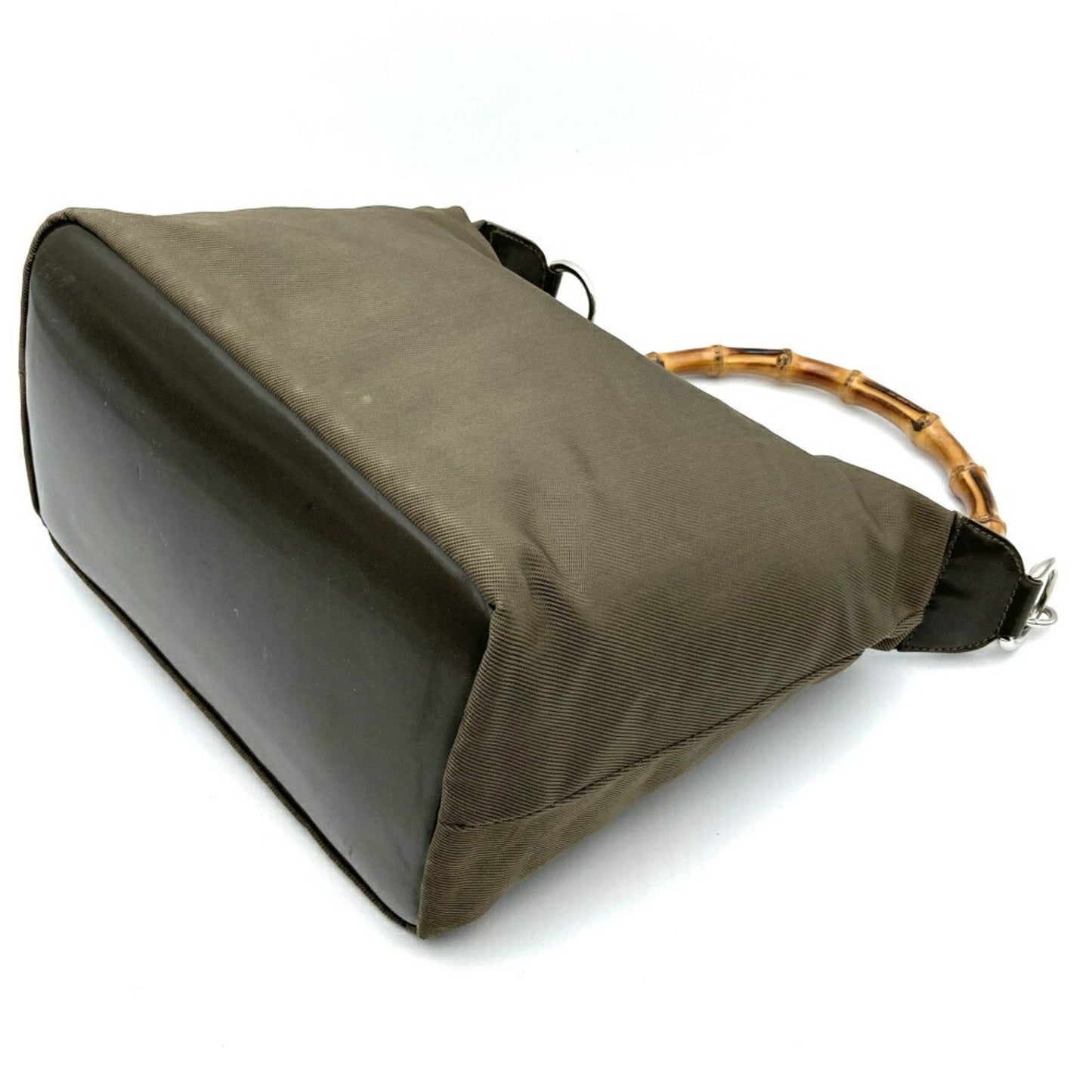 Gucci Nylon Leather Shoulder Bag