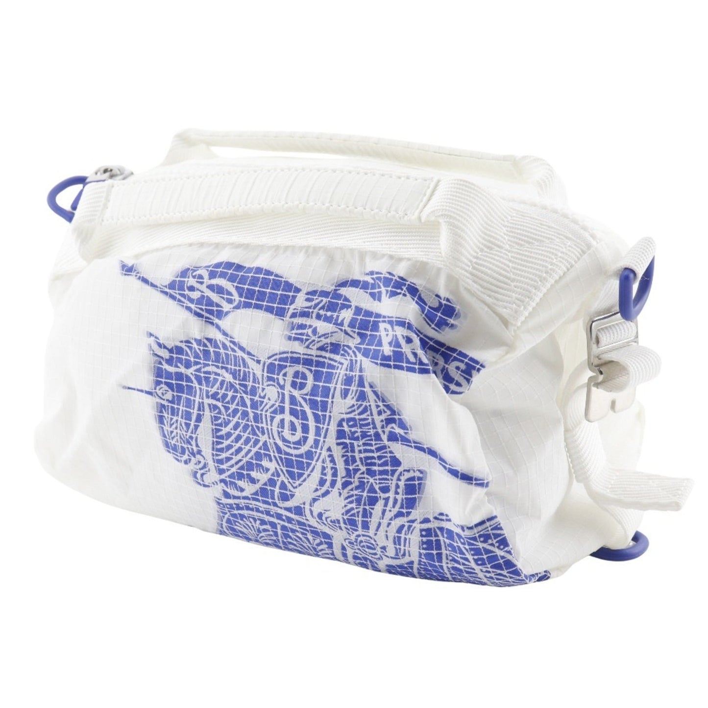 Burberry Blue White Nylon Shoulder Bag ( )