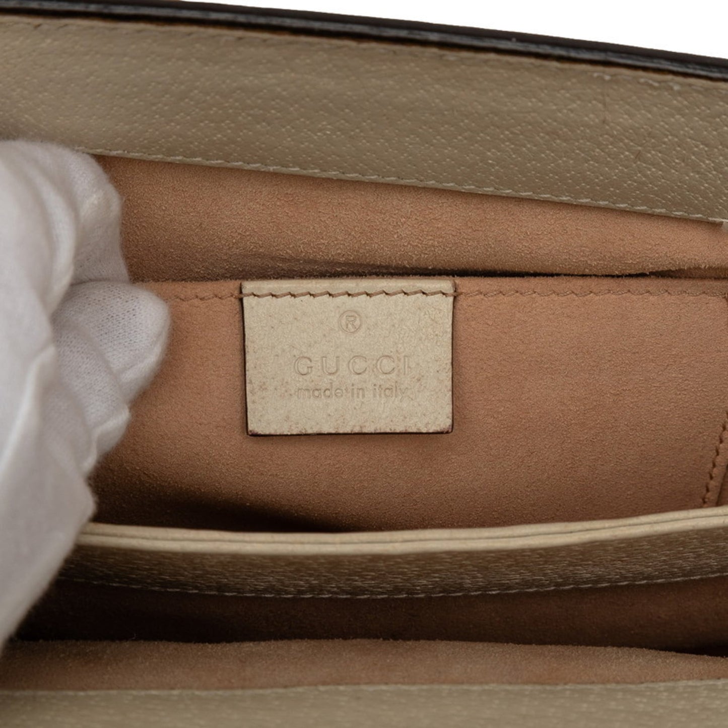 Gucci Beige Multi-Color Leather Shoulder Bag ( )