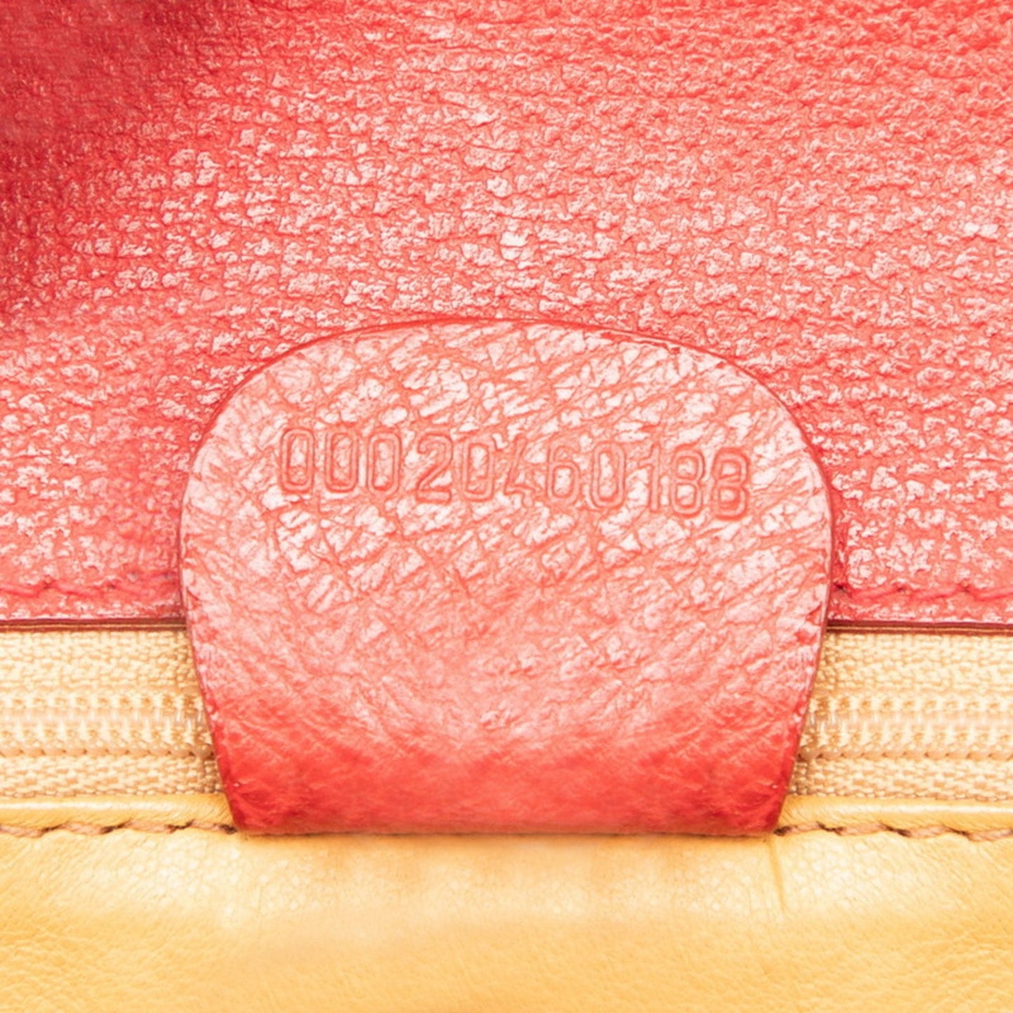 Gucci Red Color Leather Handbag Shoulder Bag ( )