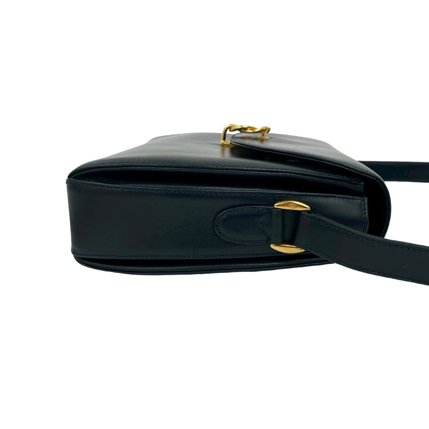 Gucci Navy Leather Shoulder Bag ( )