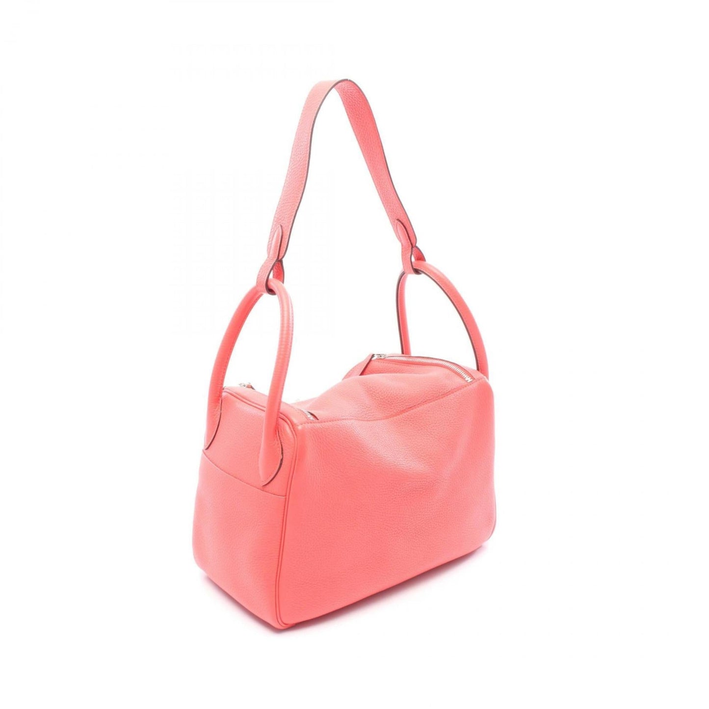 Hermes Lindy Pink Taurillon Clemence Leather Shoulder Bag ( )