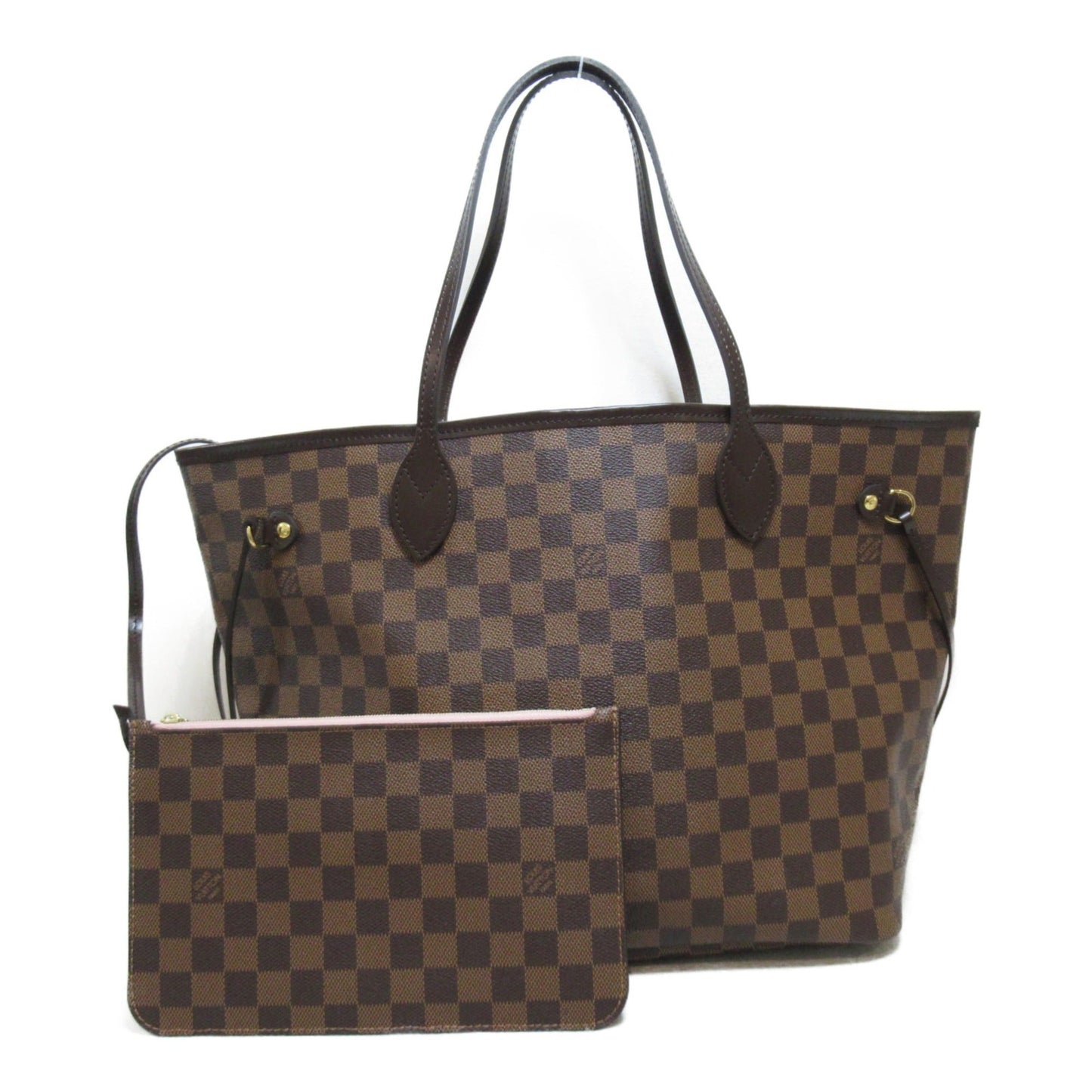 LOUIS VUITTON Neverfull MM Tote Bag Brown Damier PVC coated canvas