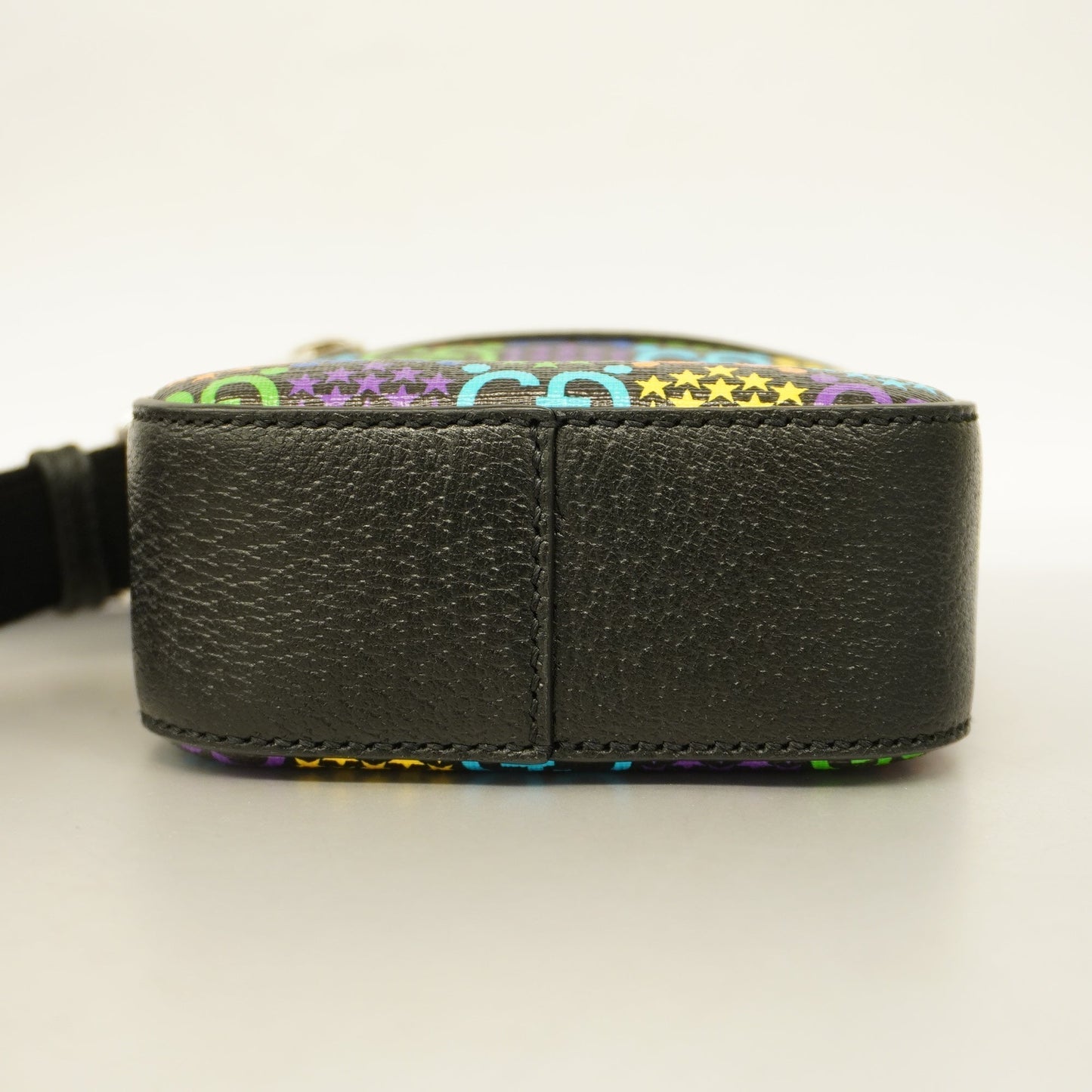 GUCCI Auth  GG Psychedelic 598103 PVC Shoulder Bag Black