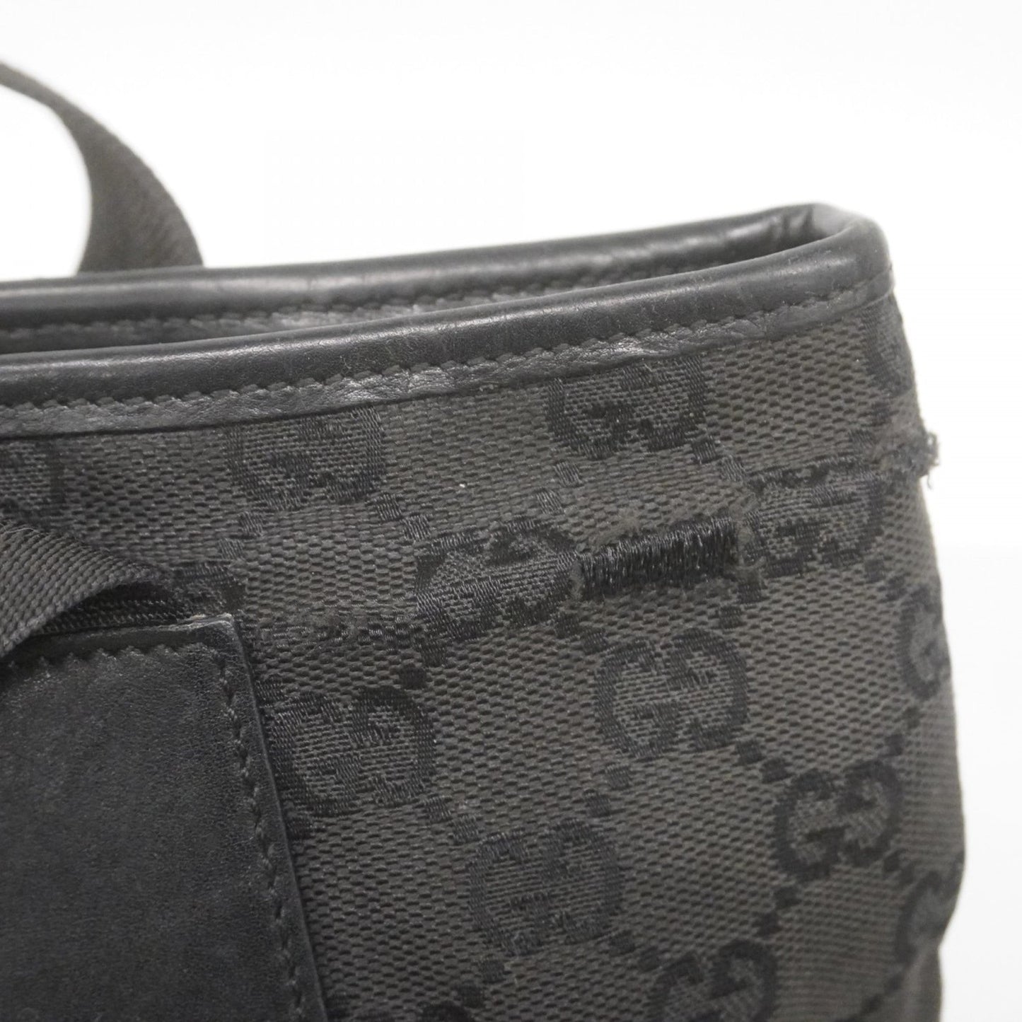 Gucci Black Canvas Tote Bag ( )
