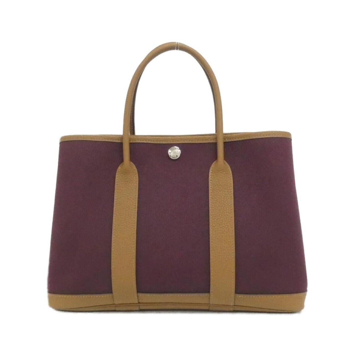 Hermes Garden Alezan Prune Negonda Leather Handbag ( )
