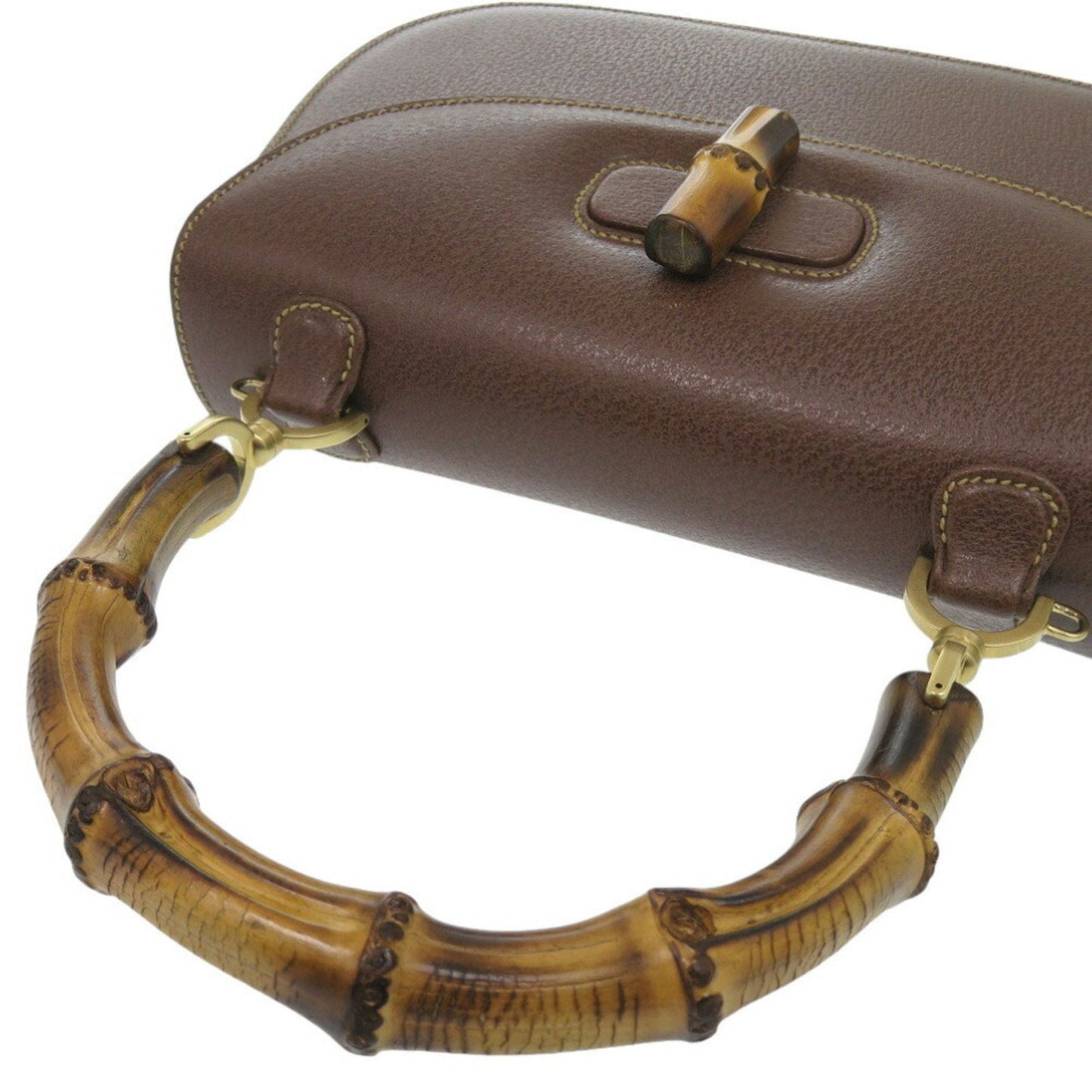 Gucci Brown Leather Handbag ( )